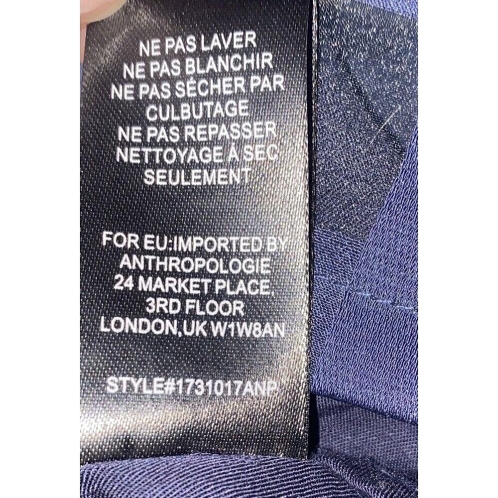 Current Air Anthropologie Blouse SP Short Sleeve Button Up Plaid Sheer Bows - Picture 16 of 16